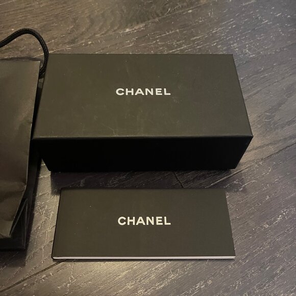 Chanel black white empty sunglass box storage decoration Gift Box size small - Picture 3 of 12